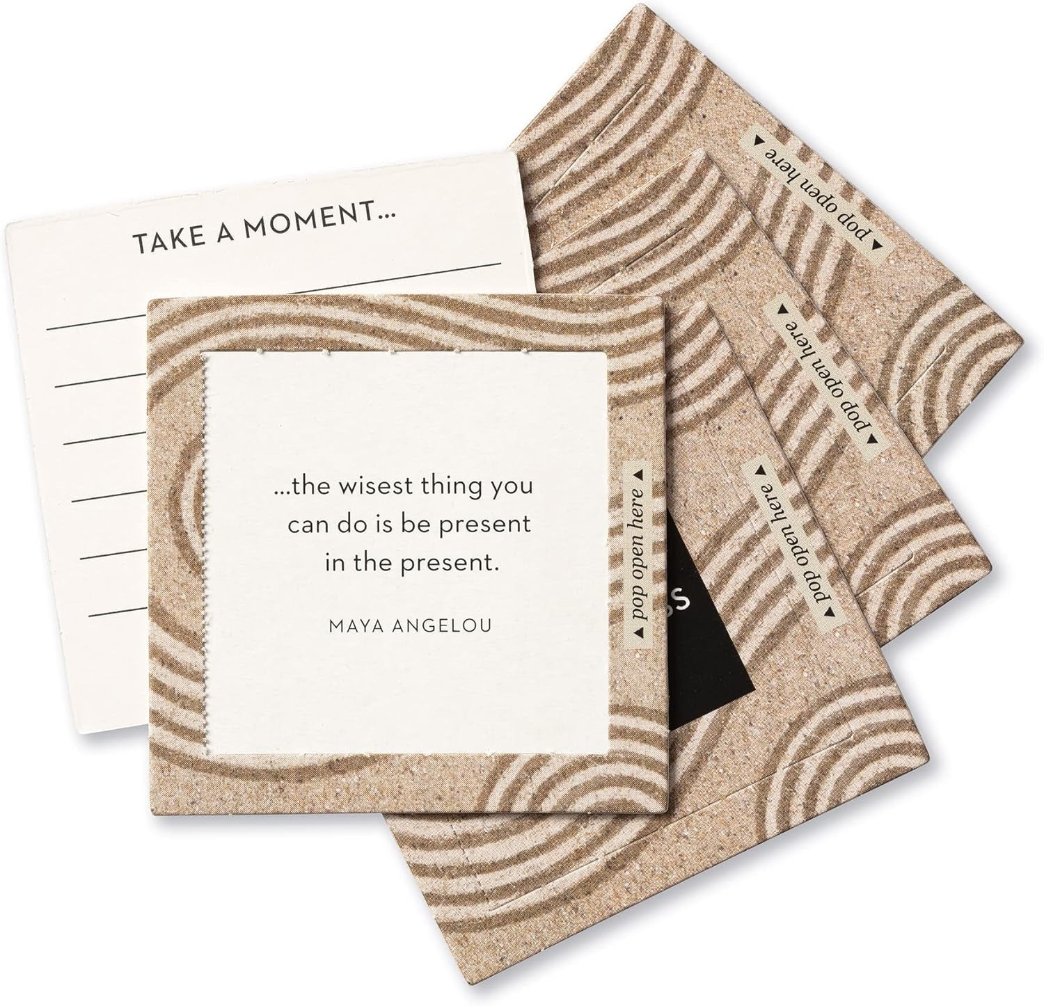 Thoughtfulls Pop-Open Cards — Mindfulness — 30 Pop-Open Cards, Each with a Different Inspiring Message Inside